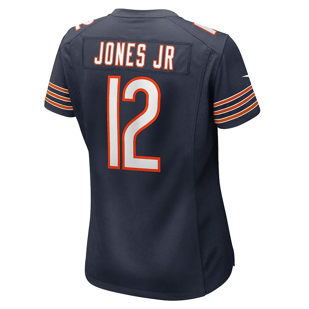 Zennovawear Women's Chicago Bears Velus Jones Jr. Navy Game Player Jersey