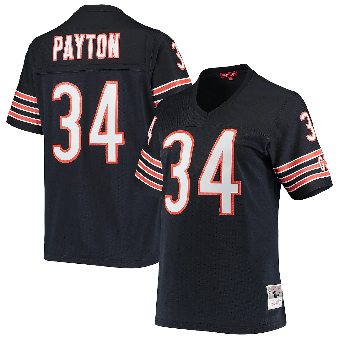 Zennovawear Women's Chicago Bears Walter Payton Mitchell & Ness Navy 1985 Legacy Jersey