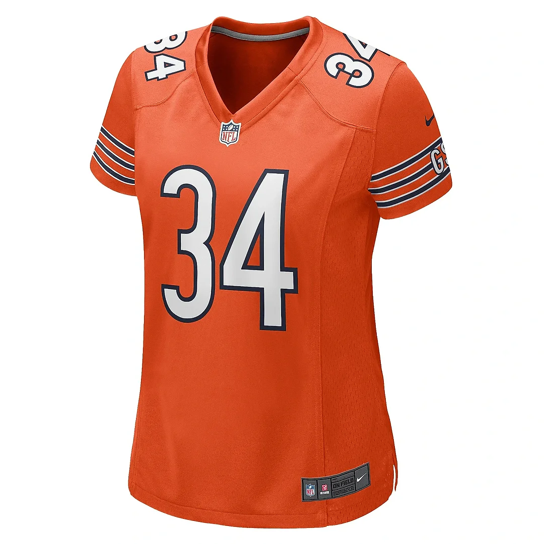 Zennovawear Women's Chicago Bears Walter Payton Orange Retired Player Jersey