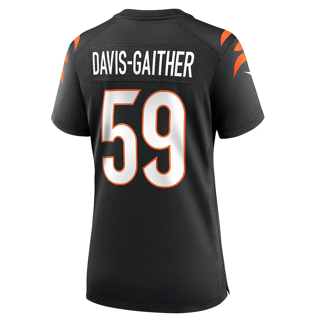 Zennovawear Women's Cincinnati Bengals Akeem Davis-Gaither Black Game Player Jersey