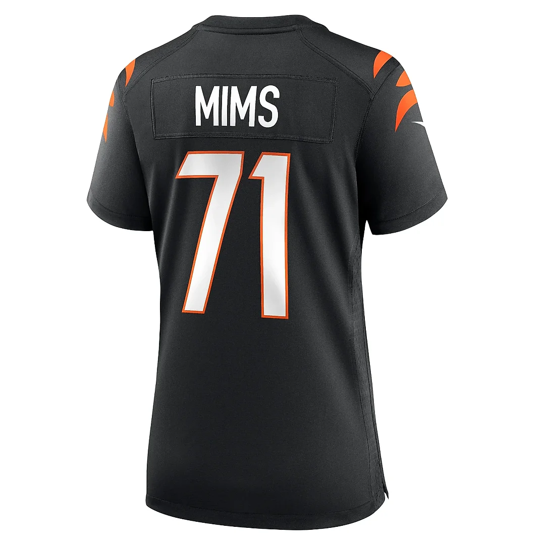 Zennovawear Women's Cincinnati Bengals Amarius Mims Black Game Jersey