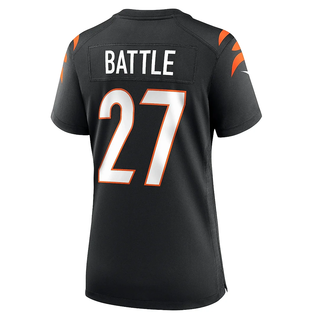 Zennovawear Women's Cincinnati Bengals Battle Black Team Game Jersey