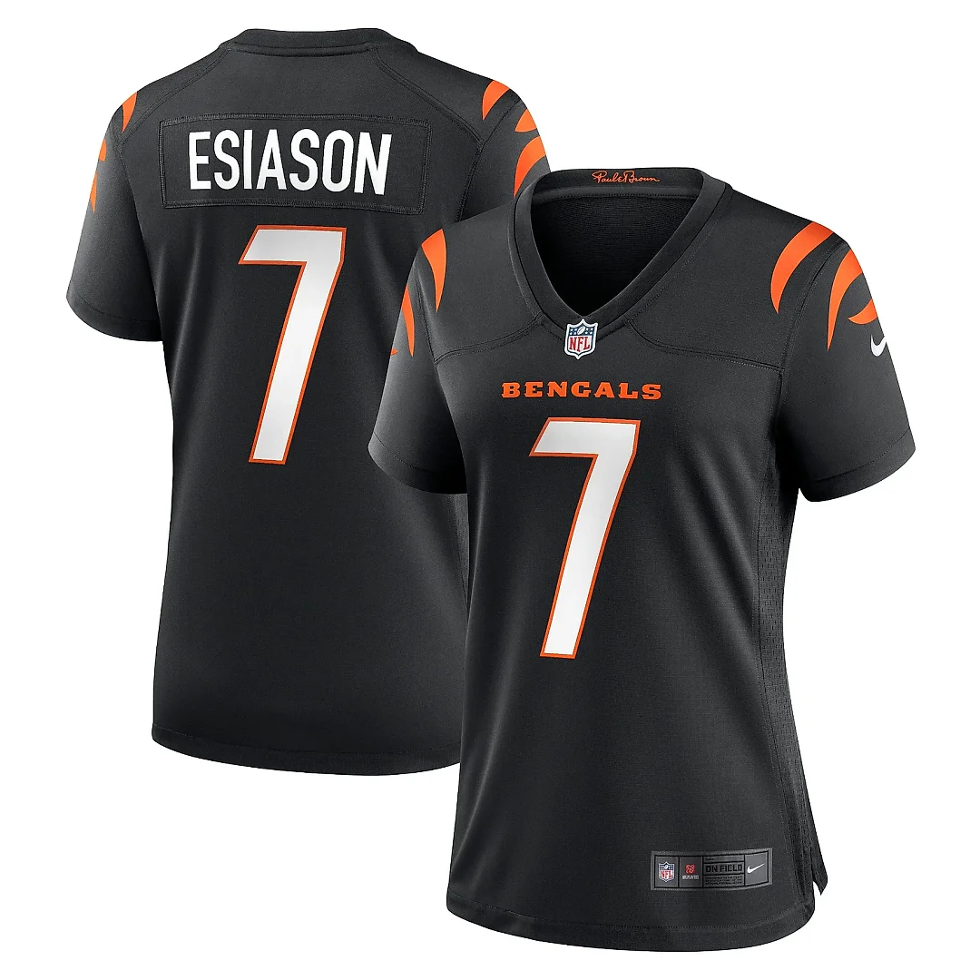 Zennovawear Women's Cincinnati Bengals Boomer Esiason Black Retired Player Jersey