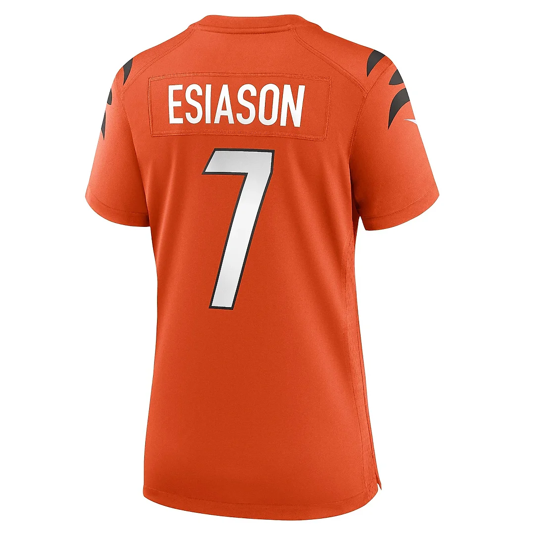 Zennovawear Women's Cincinnati Bengals Boomer Esiason Orange Retired Game Jersey