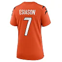 Zennovawear Women's Cincinnati Bengals Boomer Esiason Orange Retired Game Jersey