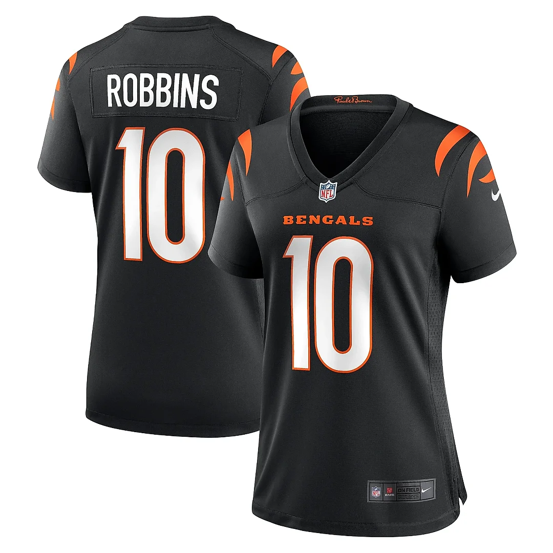Zennovawear Women's Cincinnati Bengals Brad Robbins Black Team Game Jersey