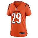 Zennovawear Women's Cincinnati Bengals Cam Taylor-Britt Orange Alternate Game Jersey