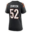 Zennovawear Women's Cincinnati Bengals Cedric Johnson Black Game Jersey