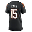 Zennovawear Women's Cincinnati Bengals Charlie Jones Black Team Game Jersey