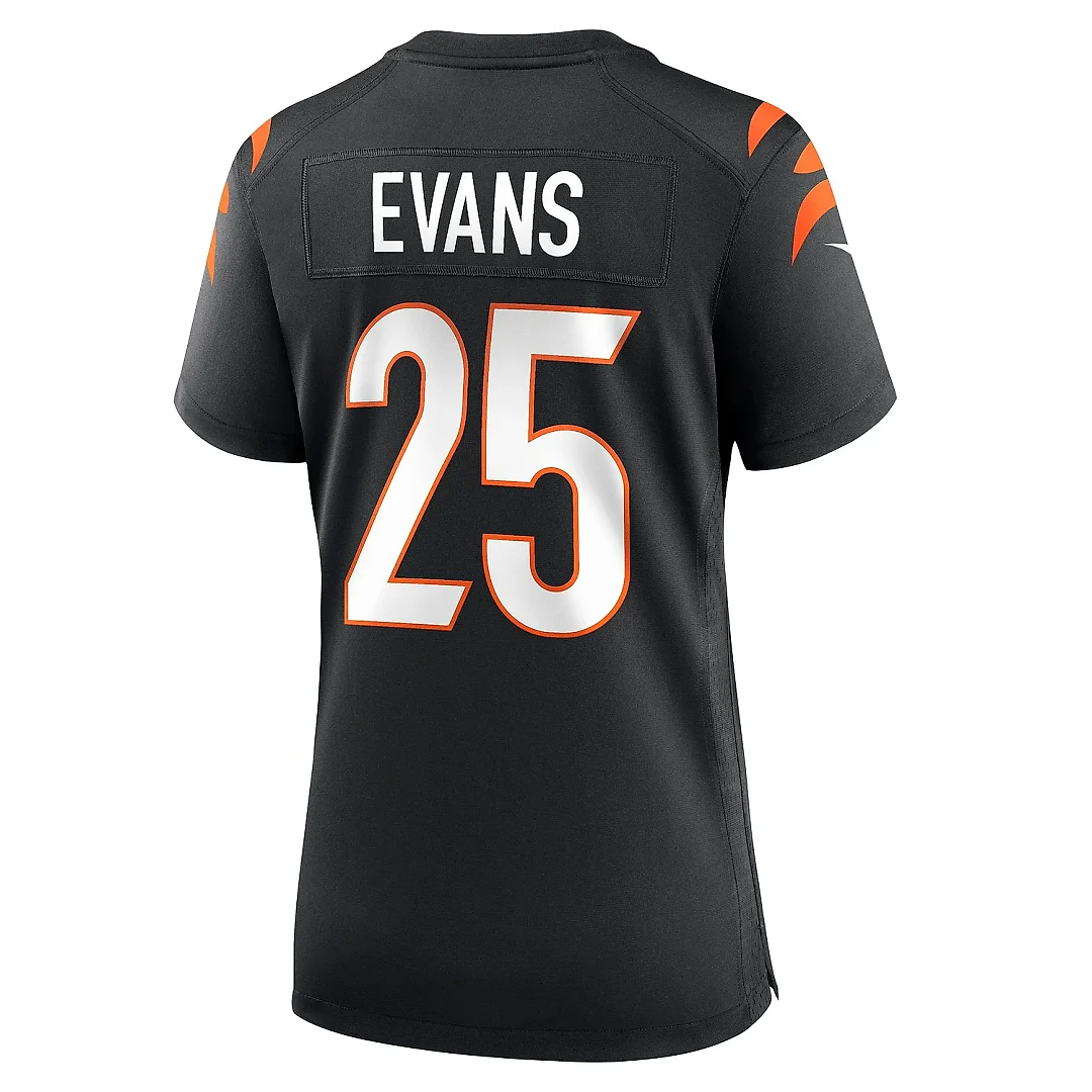 Zennovawear Women's Cincinnati Bengals Chris Evans Black Game Jersey