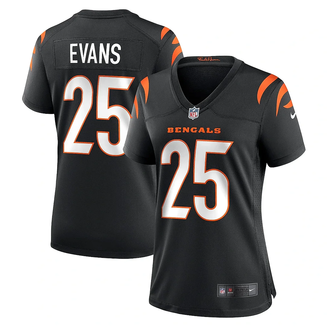 Zennovawear Women's Cincinnati Bengals Chris Evans Black Game Jersey