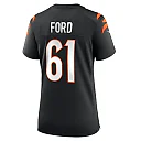 Zennovawear Women's Cincinnati Bengals Cody Ford Black Game Jersey