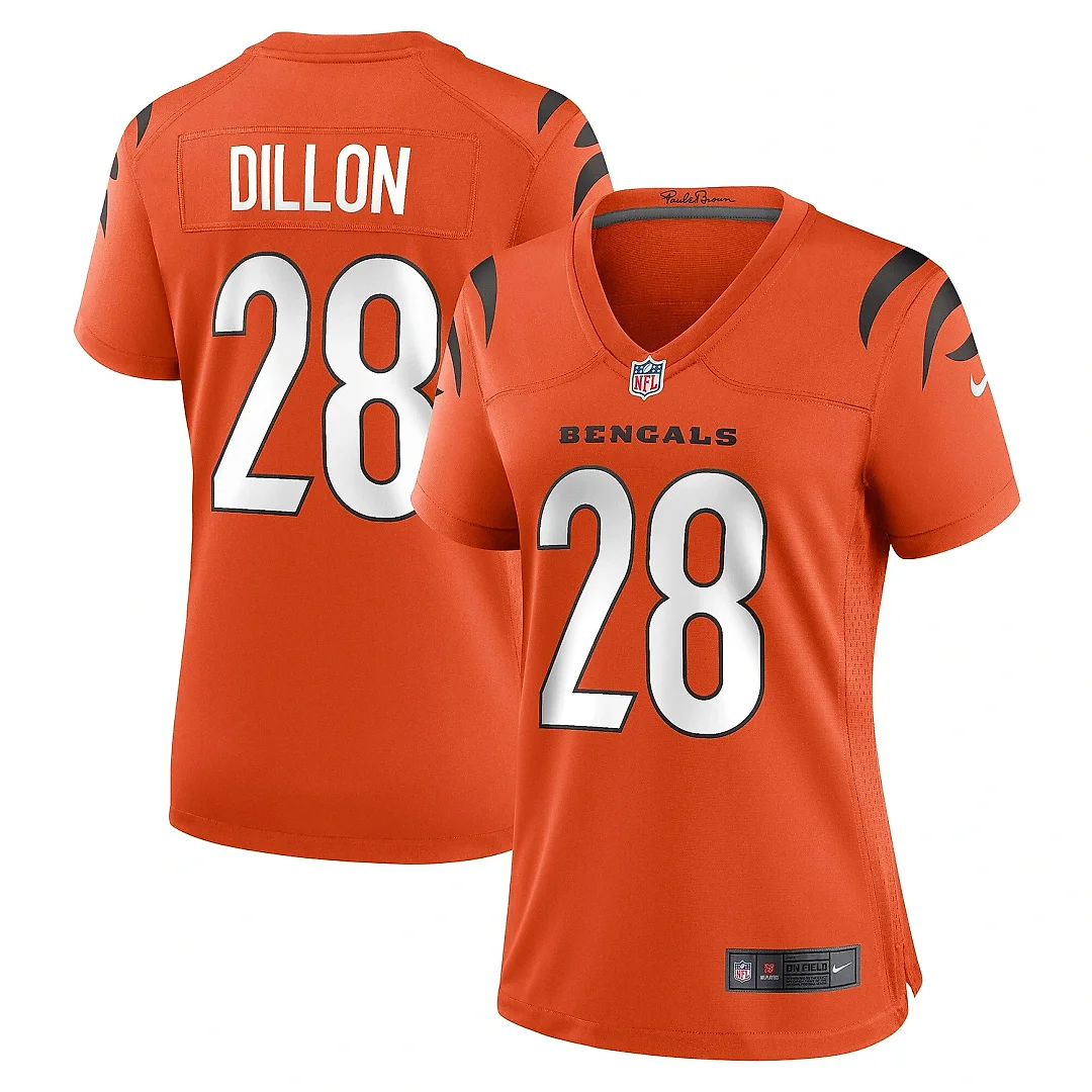 Zennovawear Women's Cincinnati Bengals Corey Dillon Orange Retired Game Jersey