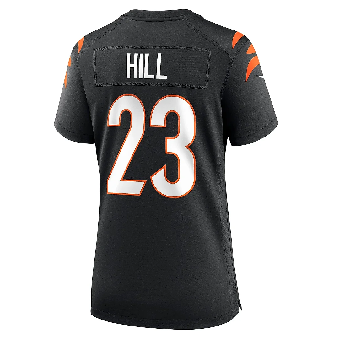 Zennovawear Women's Cincinnati Bengals Daxton Hill Black Player Game Jersey