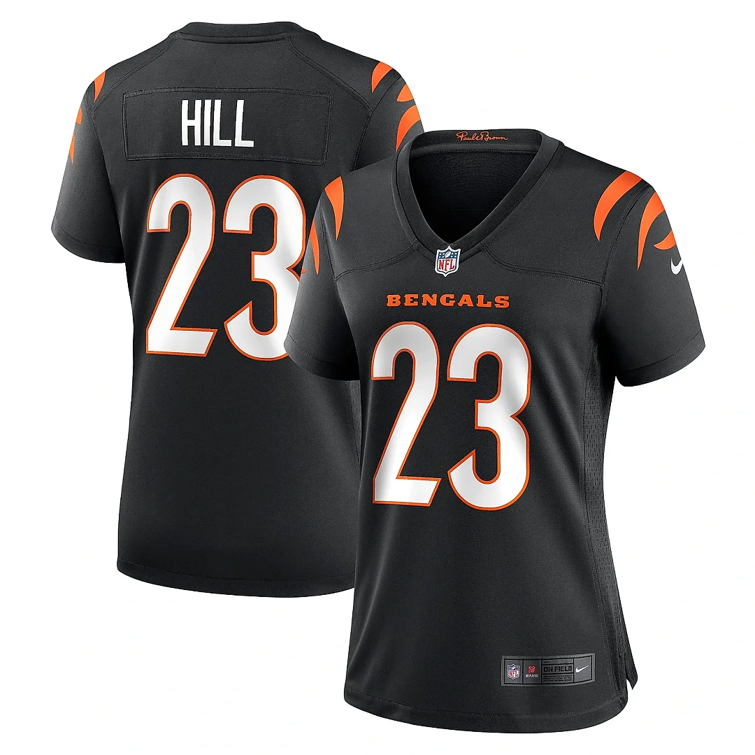 Zennovawear Women's Cincinnati Bengals Daxton Hill Black Player Game Jersey