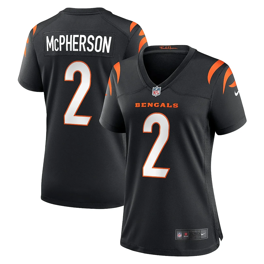 Zennovawear Women's Cincinnati Bengals Evan McPherson Black Game Jersey