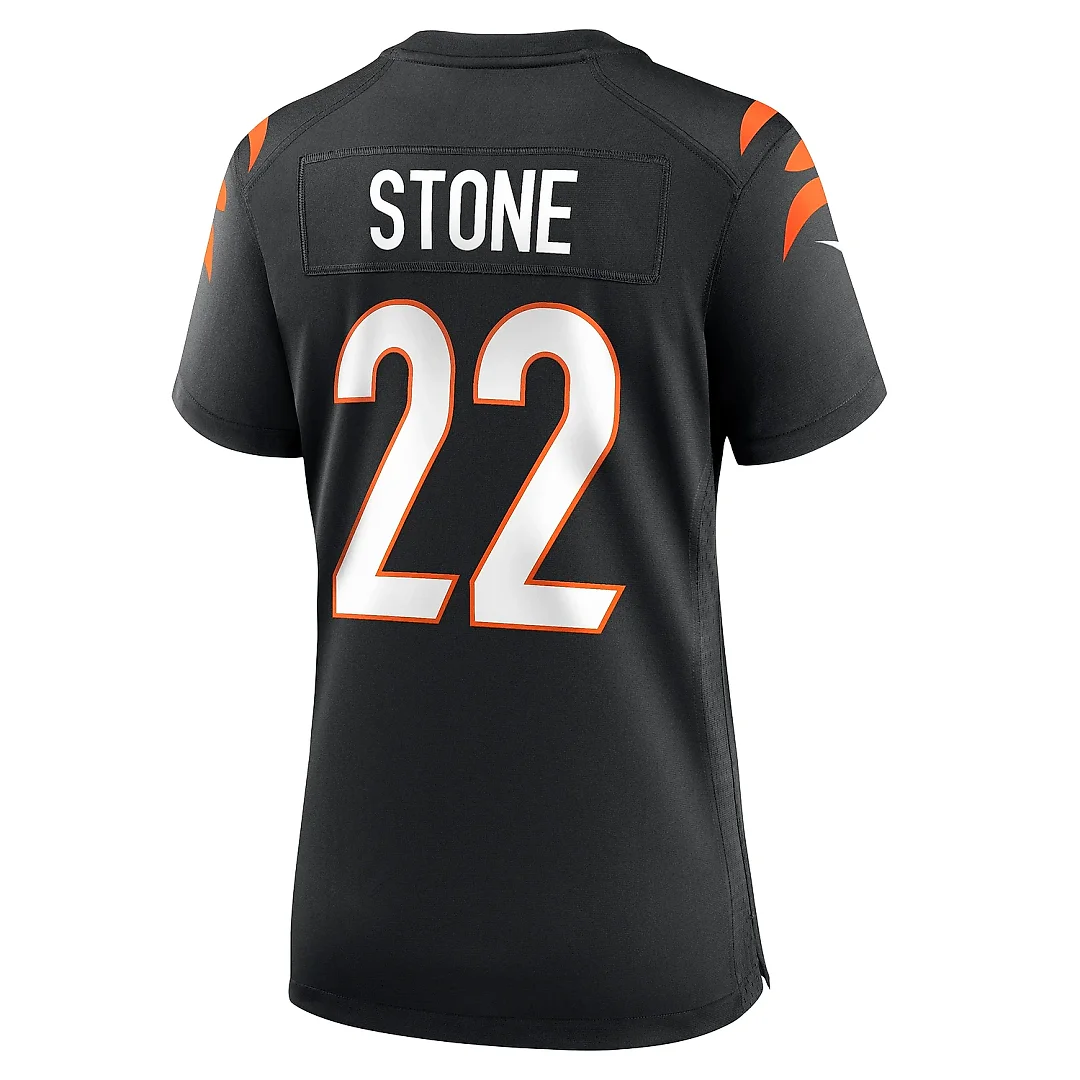 Zennovawear Women's Cincinnati Bengals Geno Stone Black Game Jersey