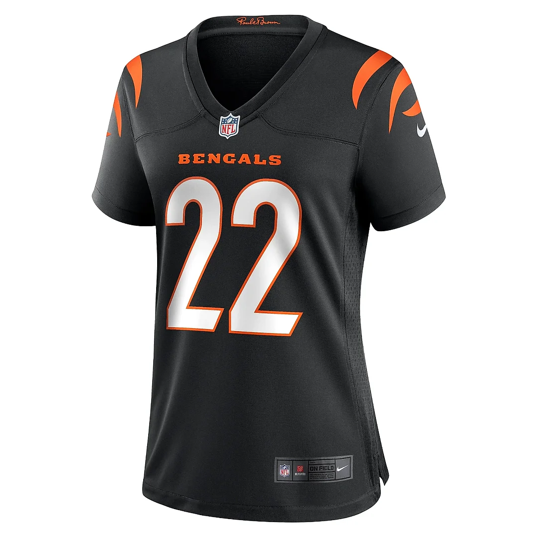Zennovawear Women's Cincinnati Bengals Geno Stone Black Game Jersey