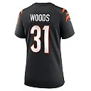 Zennovawear Women's Cincinnati Bengals Ickey Woods Black Retired Player Game Jersey