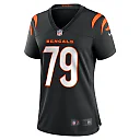 Zennovawear Women's Cincinnati Bengals Jackson Carman Black Game Jersey