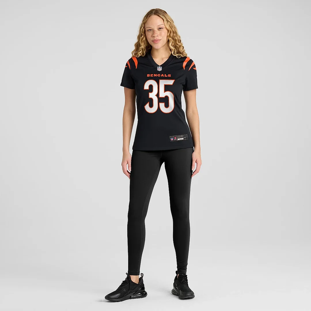 Zennovawear Women's Cincinnati Bengals Jalen Davis Black Game Player Jersey
