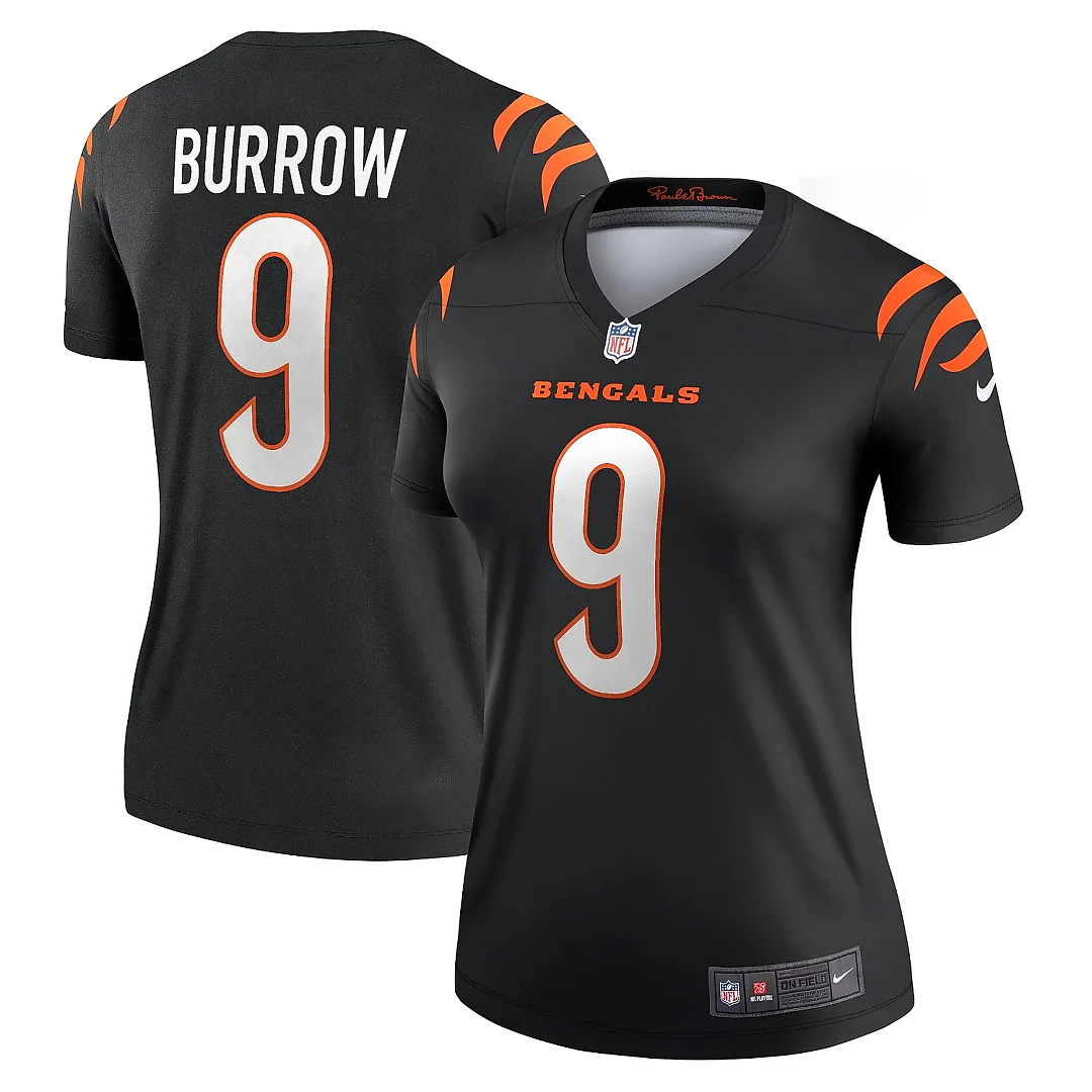 Zennovawear Women's Cincinnati Bengals Joe Burrow Black Legend Player Performance Top