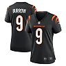 Zennovawear Women's Cincinnati Bengals Joe Burrow Black Player Game Jersey