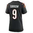 Zennovawear Women's Cincinnati Bengals Joe Burrow Black Player Game Jersey