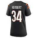 Zennovawear Women's Cincinnati Bengals Khalil Herbert Black Game Jersey