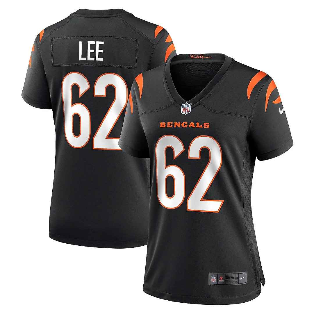 Zennovawear Women's Cincinnati Bengals Matt Lee Black Game Jersey