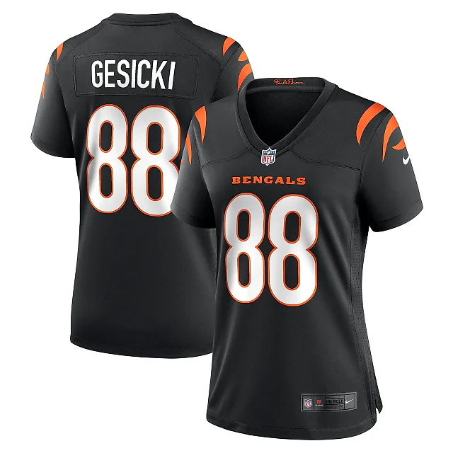 Zennovawear Women's Cincinnati Bengals Mike Gesicki Black Game Jersey