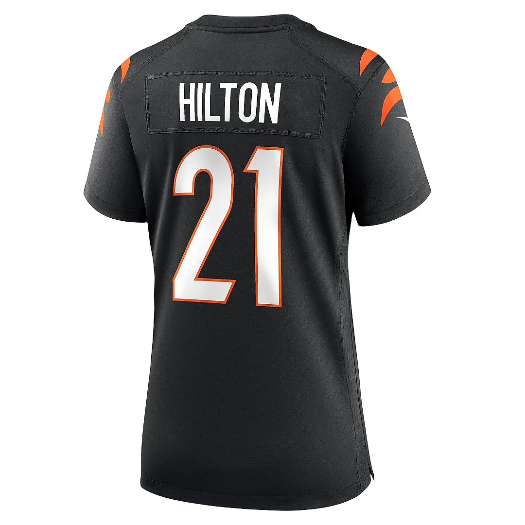 Zennovawear Women's Cincinnati Bengals Mike Hilton Black Game Player Jersey