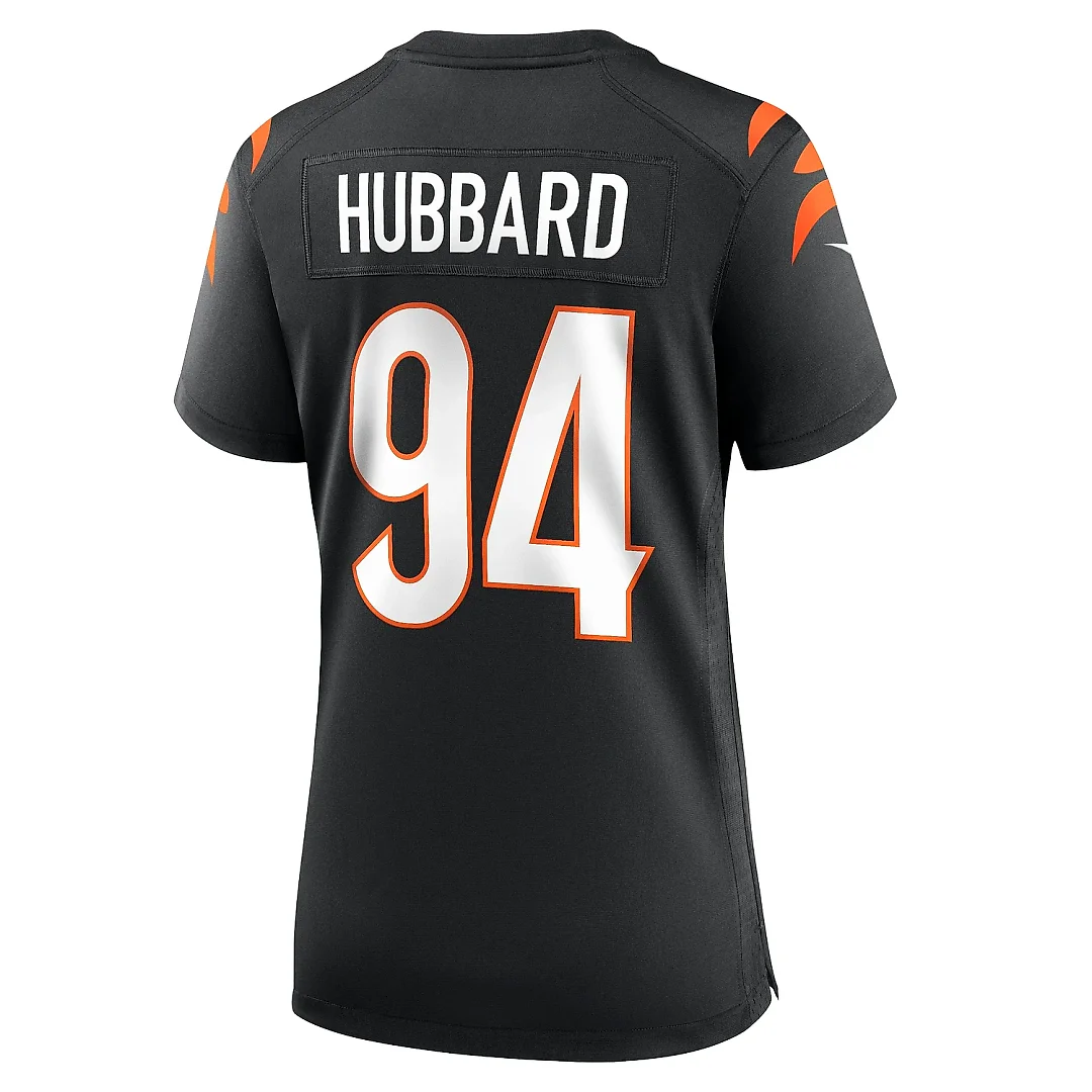 Zennovawear Women's Cincinnati Bengals Sam Hubbard Black Player Game Jersey