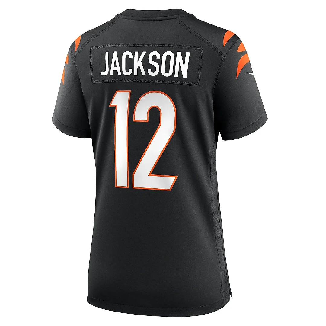 Zennovawear Women's Cincinnati Bengals Shedrick Jackson Black Team Game Jersey