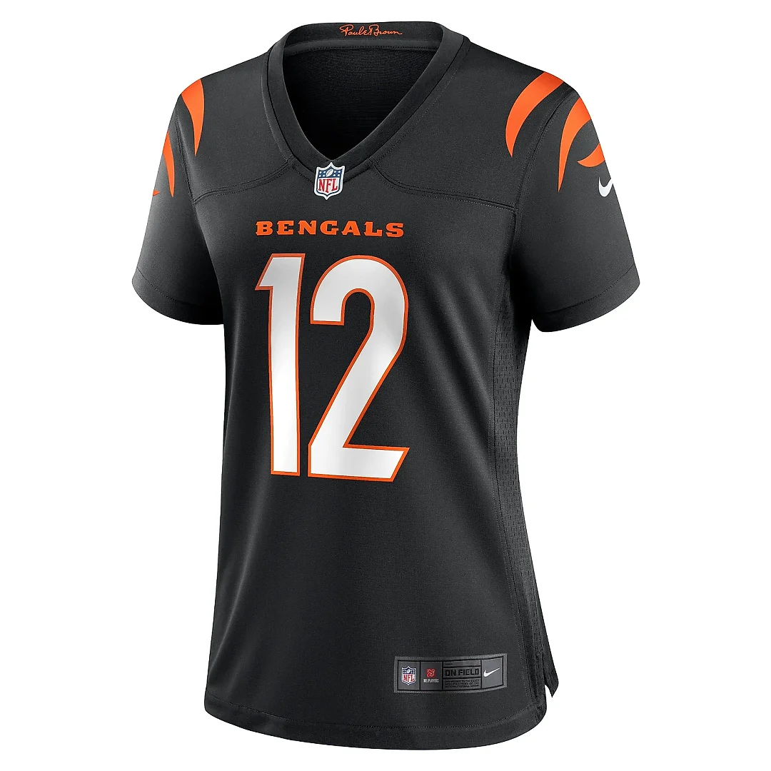 Zennovawear Women's Cincinnati Bengals Shedrick Jackson Black Team Game Jersey
