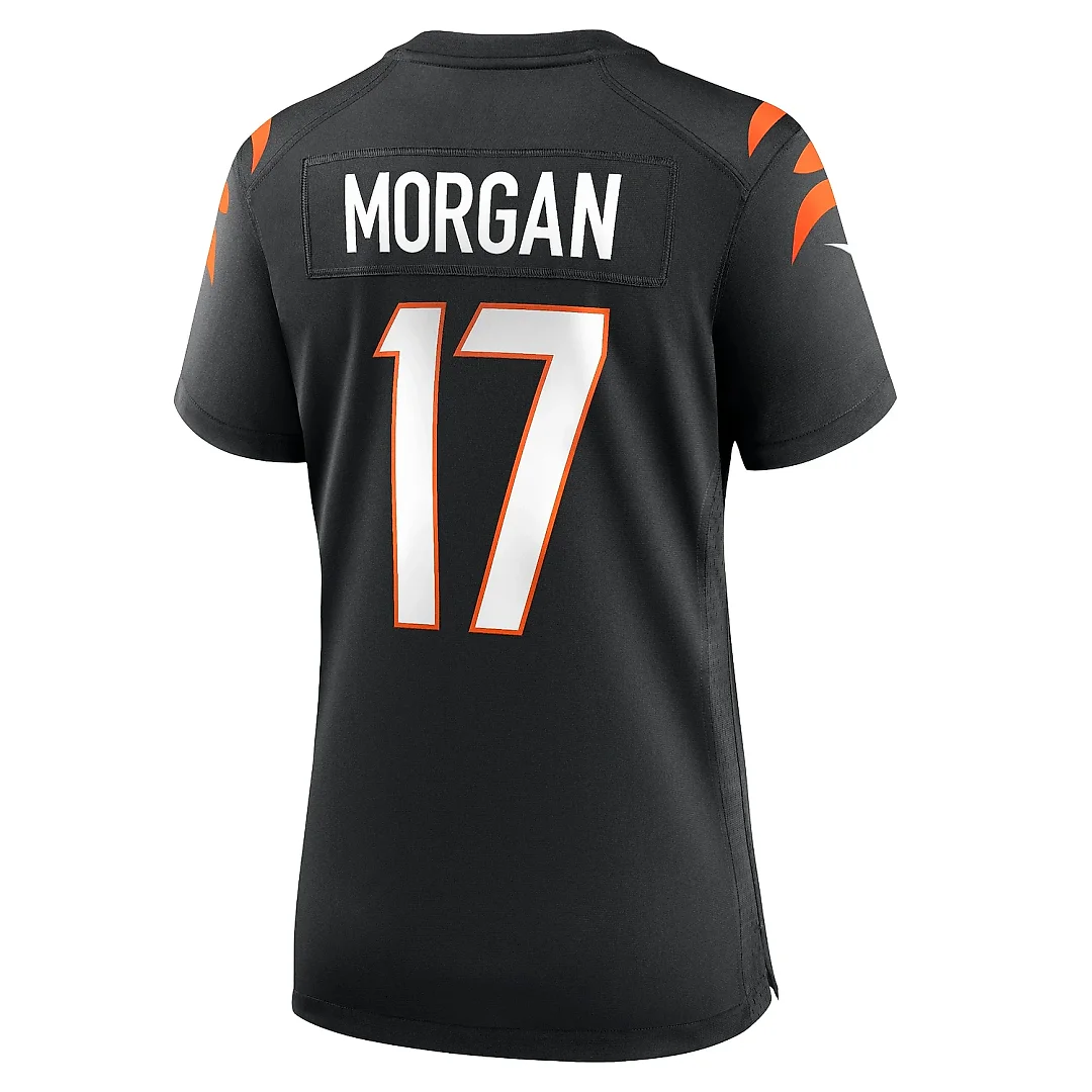 Zennovawear Women's Cincinnati Bengals Stanley Morgan Black Player Game Jersey