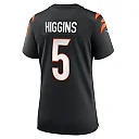 Zennovawear Women's Cincinnati Bengals Tee Higgins Black Game Player Jersey