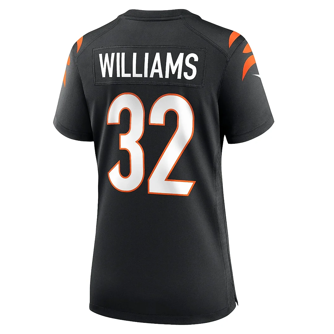 Zennovawear Women's Cincinnati Bengals Trayveon Williams Black Game Jersey