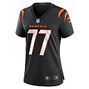 Zennovawear Women's Cincinnati Bengals Trent Brown Black Game Jersey
