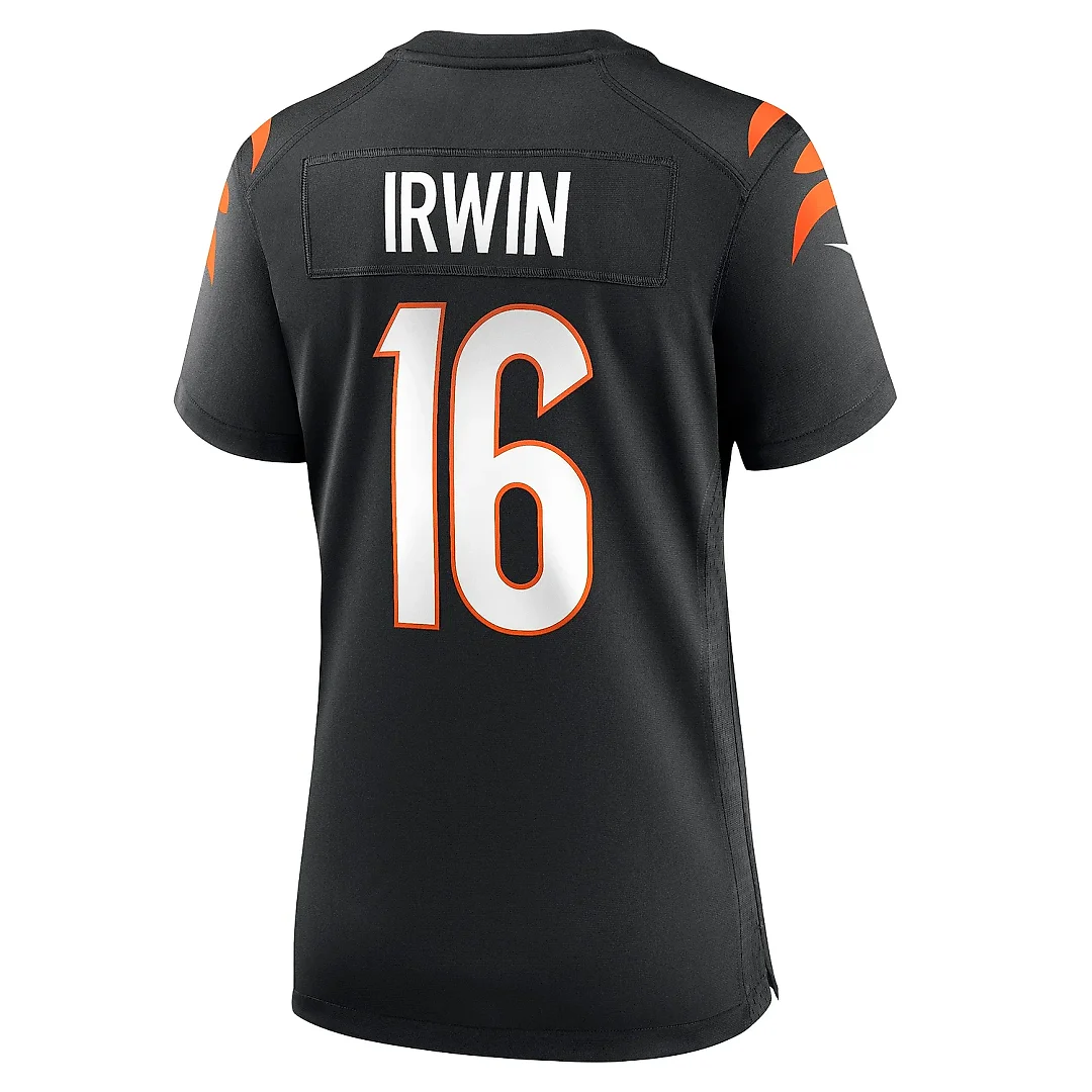 Zennovawear Women's Cincinnati Bengals Trenton Irwin Black Game Player Jersey