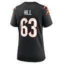 Zennovawear Women's Cincinnati Bengals Trey Hill Black Game Jersey