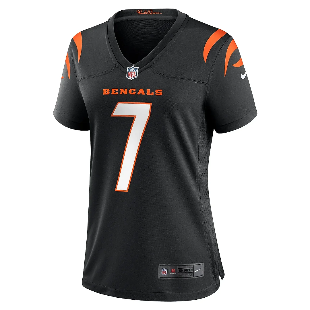 Zennovawear Women's Cincinnati Bengals Will Grier Black Team Game Jersey