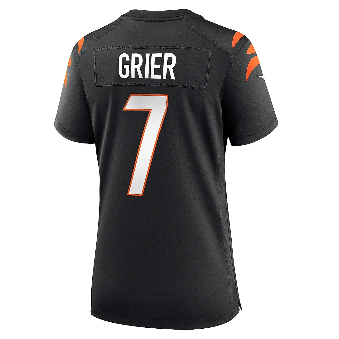 Zennovawear Women's Cincinnati Bengals Will Grier Black Team Game Jersey