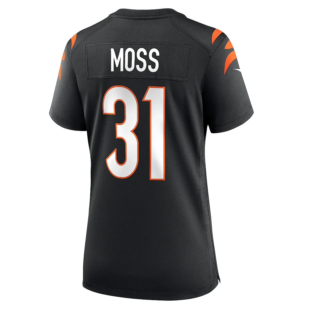 Zennovawear Women's Cincinnati Bengals Zack Moss Black Game Jersey