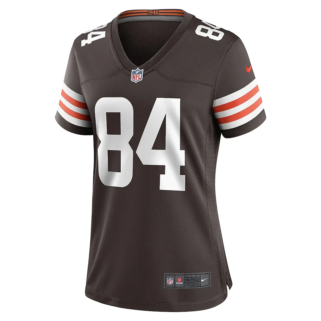 Zennovawear Women's Cleveland Browns Akins Brown Game Player Jersey