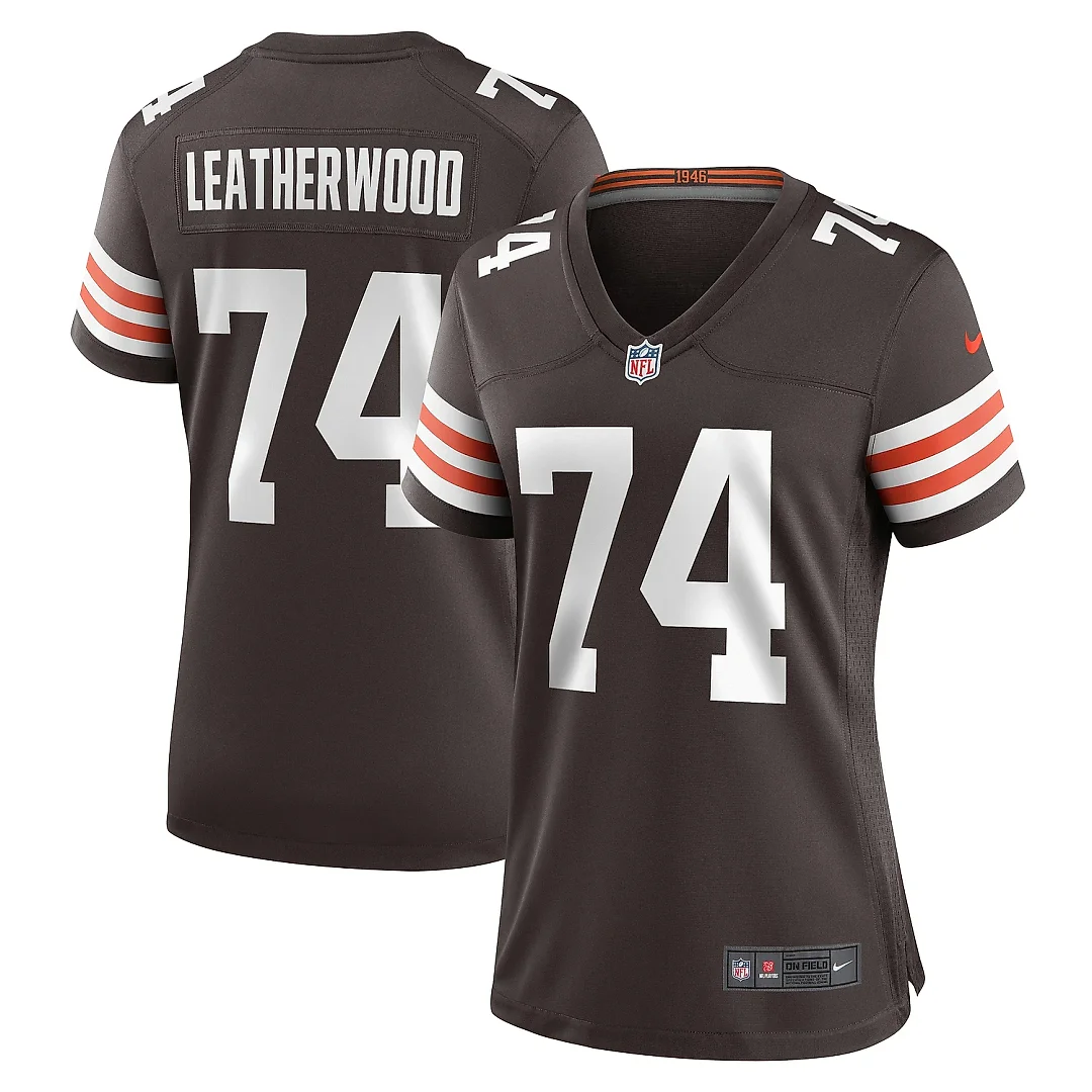 Zennovawear Women's Cleveland Browns Alex Leatherwood Brown Team Game Jersey