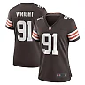 Zennovawear Women's Cleveland Browns Alex Wright Brown Team Game Jersey