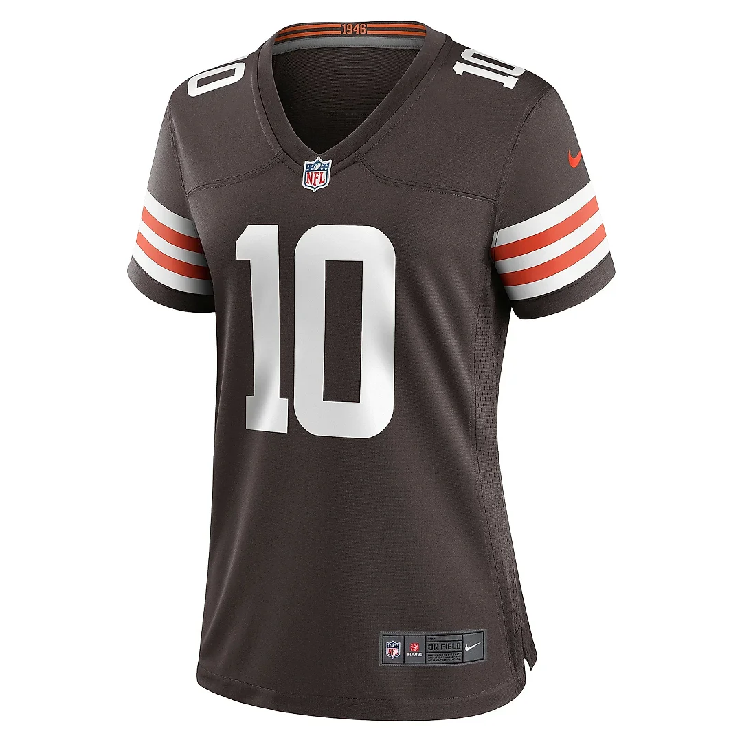Zennovawear Women's Cleveland Browns Anthony Schwartz Brown Game Jersey