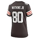 Zennovawear Women's Cleveland Browns Austin Watkins Jr. Brown Team Game Jersey