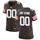 Zennovawear Women's Cleveland Browns Brown Custom Game Jersey